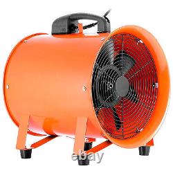 10 250mm Portable Ventilation Fan with 5m PVC Ducting Ventilator Axial Blower