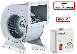 2200m³/H Fan Motor Airbox Extractor Hood Exhaust Blower Abluftbox Radial