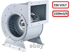 2200m³/H Turbo Fan Motor Filter Box Airbox Extractor Hood Exhaust Blower