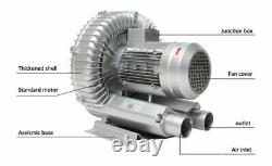 550W High Pressure Vacuum Pump Centrifugal Fan Vortex Air Blower 380V 3phase
