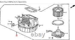 88-91 Civic A/C Heater Blower Fan Motor Box Case Resistor Blend Door Used OEM