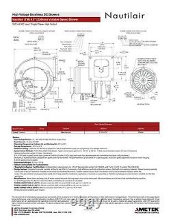 AMETEK Commercial Boiler Blower / Fan Assembly