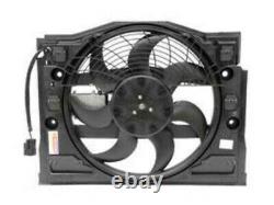 BMW E46 Auxiliary Fan Assembly front of radiator electric TYC blower motor