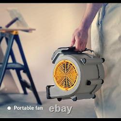 Blower Floor Fan Low Noise Compact Portable 3 Tilt Position 3 Speed 124W Motor