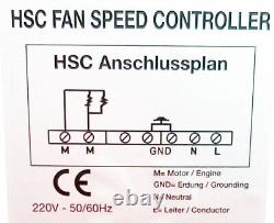 Centrifugal Axial Fan Pipe Fan Ceiling Fan 230V Speed Governor