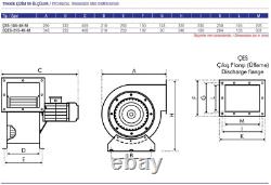 Centrifugal Fan Motor-Gebläse Centrifugal Axial Centrifugal Industry 2200m ³