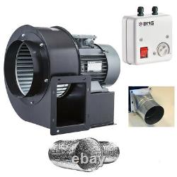 Centrifugal Fan REGULATOR + FLANGE + FLEX TUBE air suction centrifugal fan