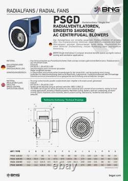 Centrifugal Fan Radial Fan Blechgehäuse Div Sizes+Regulator