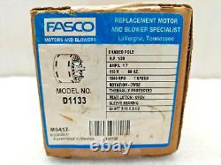 FASCO D1133 FAN & BLOWER MOTOR-120 HP-115 V-60 Hz
