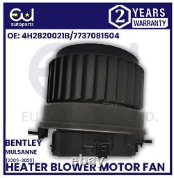For Bentley Mulsanne Heater Blower Motor Fan 09-20 4h2820021b Rhd