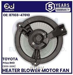 For Toyota Prius Heater Blower Motor Fan 2003-2009 8710347010 Rhd Only