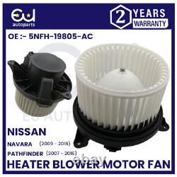 Heater Blower Fan Motor For Nissan Pathfinder Navara D40 07-14 Rhd 5nfh-19805-ac
