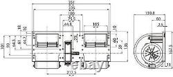Heater Blower Motor Fan Aircon 24V Truck Lorry Spal 006B4622 Cargo 160556