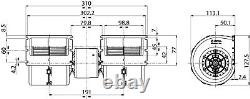 Heater Blower Motor Fan Aircon 24V Truck Lorry Spal 008B4502 Cargo 160649