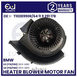 Heater Blower Motor Fan For Bmw X5 X6 F15 F16 F85 F86 13-19 64119291177 87802 Oe