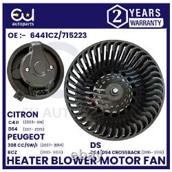 Heater Blower Motor Fan For Citreon C4 II Ds4 Peugeot 308 CC Sw Rcz 10-15 6441cz