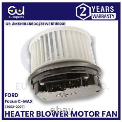 Heater Blower Motor Fan For Ford Focus C Max 2003-2007 Rhd 8ew351151001