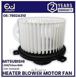 Heater Blower Motor Fan For Mishubishi L200 Triton 2015 Onward 7802a310 Rhd Only