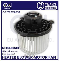Heater Blower Motor Fan For Mishubishi L200 Triton 2015 Onward 7802a310 Rhd Only