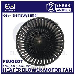 Heater Blower Motor Fan For Peugeot 508 I 508 Sw 10-14 Rhd 515141 6441ew Oem