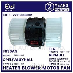 Heater Blower Motor Fan For Renault Scenic III Jz0/1 Trafic 3 Vauxhall Vivaro B