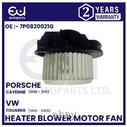 Heater Blower Motor Fan For Rhd Porsche Cayenne Vw Touareg 7p0820021g 2011-2018