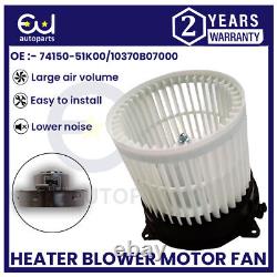 Heater Blower Motor Fan For Suzuki Splash Mk1 Vauxhall Opel Agila 08-16 Rhd