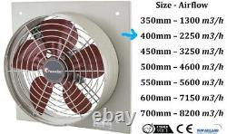 Industrial Commercial Metal Axial Extractor Fan, Air Blower Ventilation