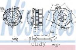 Nissens Interior Cabin Blower Fan 87153 Replaces 1248200142,1248203342