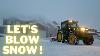 Residential Snow Blowing With A 2022 John Deere 6110 M