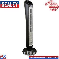 Sealey STF43Q 43 Quiet High Performance Oscillating Tower Fan Cooling Ai