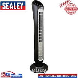 Sealey STF43Q 43 Quiet High Performance Oscillating Tower Fan Cooling Ai