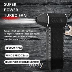 Turbo Jet Fan Brushless Motor High-Power 150000 RPM Rechargeable Air Blower