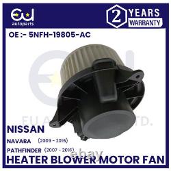 Moteur Ventilateur De Souffleur De Chauffage Pour Nissan Pathfinder Navara D40 07-14 Rhd 5nfh-19805-ac
