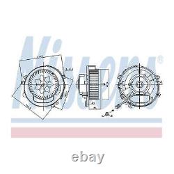 Moteur de soufflante de chauffage intérieur Nissens authentique 87424