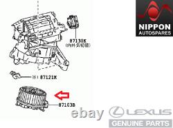 New Genuine Lexus Ct200h Heater Flower Motor Withfan 87103-75011 87103-76020