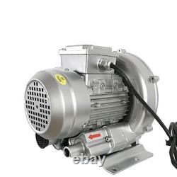 Pompe à vide haute pression de 550W, ventilateur centrifuge à soufflerie d'air à vortex, 380V 3 phases