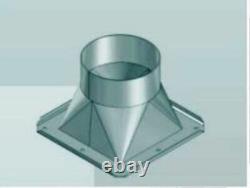 Régulateur de vitesse centrifuge + Ventilateur radial à bride 5m Tuyau flexible en aluminium