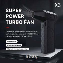 Sécheur de voiture Mini Super Power Turbo Fan Blower avec moteur sans balai haute vitesse de 130000 tr/min