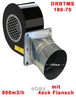 Système de ventilation industrielle à centrifugeuse avec ventilateur à bride