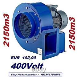 Ventilateur Centrifuge Industriel 2600m3/h 2900rp Échappement Extracteur De Fumée
