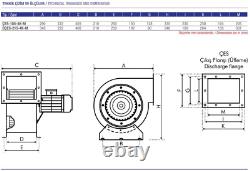 Ventilateur Centrifuge Moteur-gebläse Centrifugal Axial Centrifugal Industrie 2200m, 3