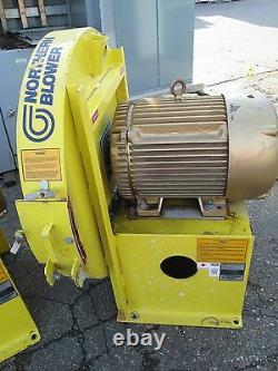 Ventilateur Centrifuge Northern Blower 40-2725 Baldor Motor 40hp 3540rpm 230/460v Utilisé