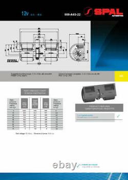 Ventilateur Centrifuge Spal, 008-a45-02, 3 Speed, 12v Produit Véritable