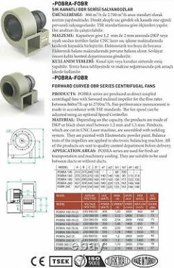 Ventilateur Centrifuge Ventilateur Radial Turbo 2600m H 3+régulateur