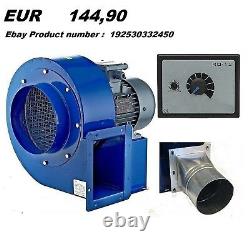 Ventilateur De Souffleur Centrifuge Industriel 2000m3/h + Extracteur De Contrôleur De Vitesse 500watt