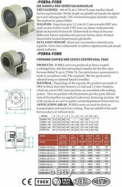Ventilateur Radial Centrifuge 1950m 3 H+ 5a Reg Flan 5m Tube Flexible En Aluminium