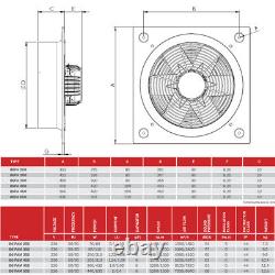 Ventilateur axial 8000m H ³ Ventilateur industriel en métal pour fenêtre et murs