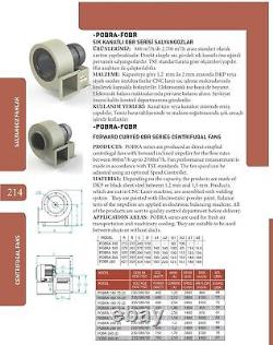 Ventilateur centrifuge 1950m3/H 230V/380V Bride + Tuyau flexible + Ventilateur d'échappement d'air