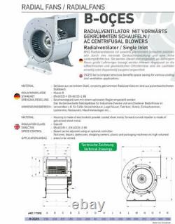 Ventilateur centrifuge Axial centrifuge Industrie 2200m³/H